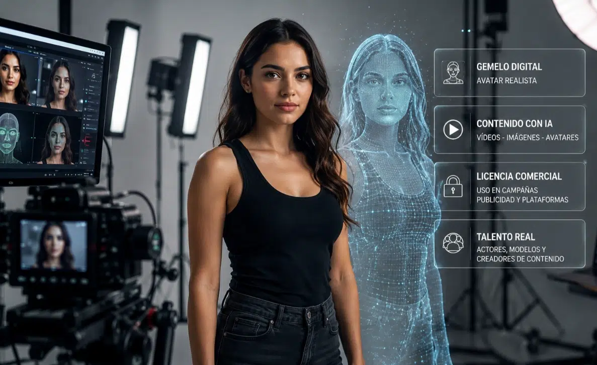 Gemelos digitales Talentos IA Personajes Agencia de Modelos y Casting de Actores Creadores UGC en Santiago de Chile